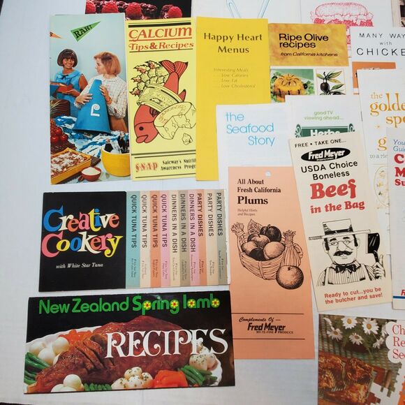 Vintage 31 Recipe Pamphlet Lot Heinz Fred Meyer Darilite Ephemera - Picture 3 of 5